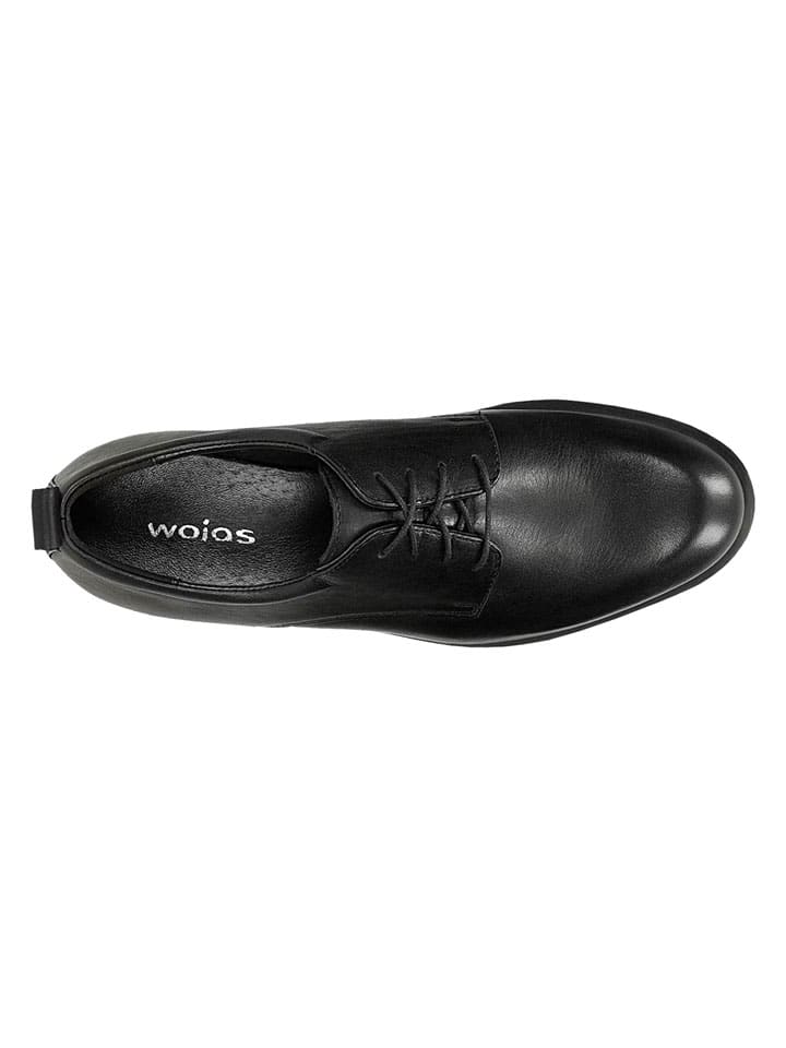 Topánky Wojas Schwarz 4993453 Leder-Schnürschuhe in Schwarz - 4