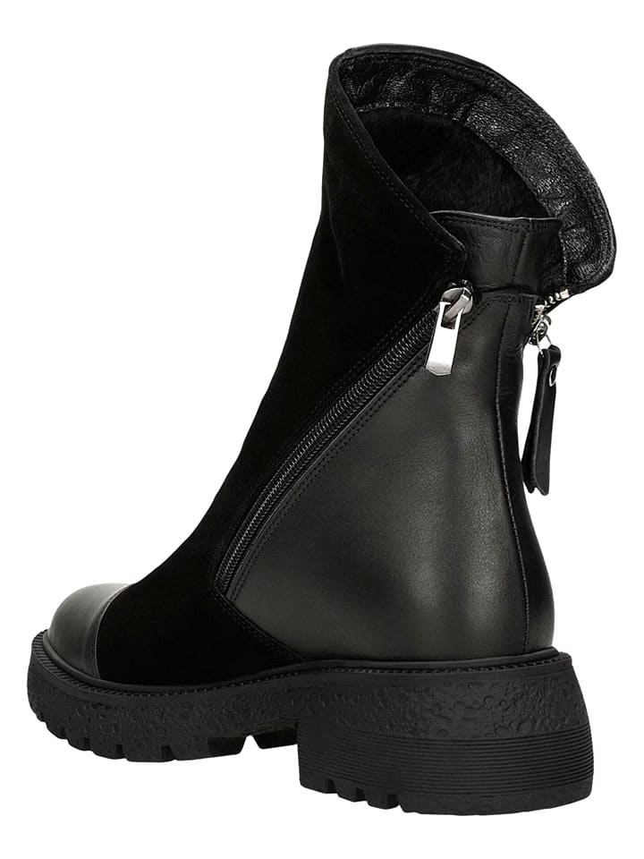 Topánky Wojas Schwarz 5767575 Leder-Boots in Schwarz - 3