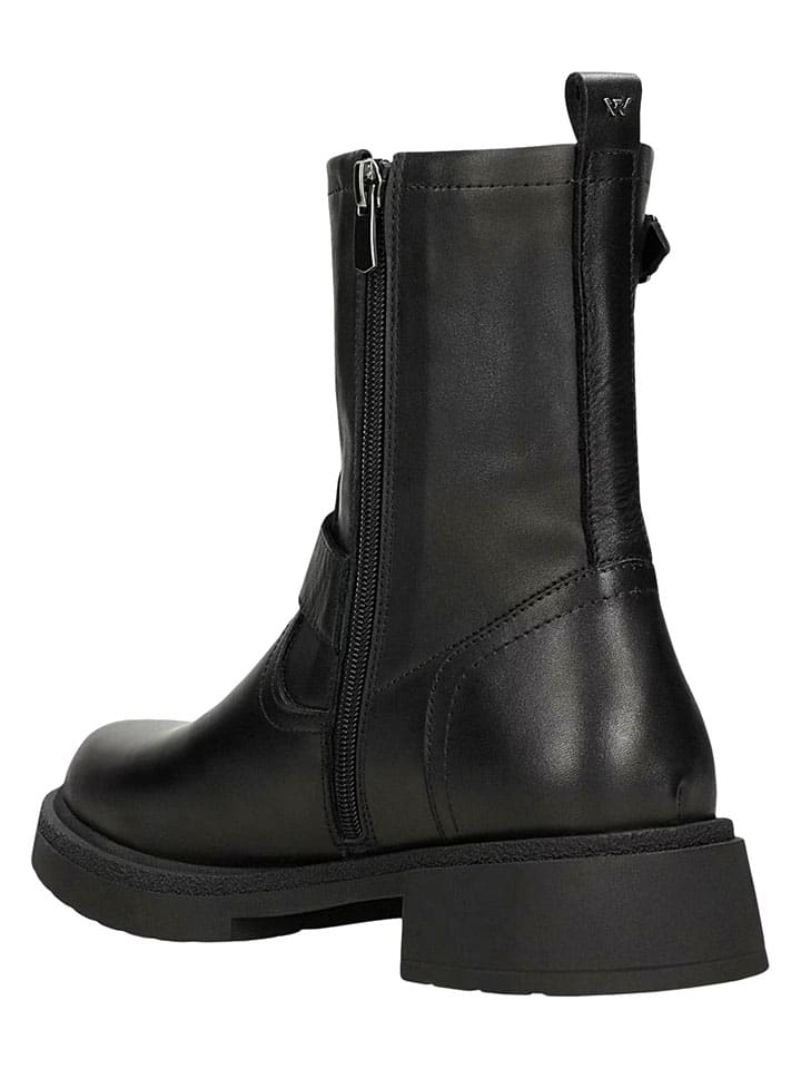 Topánky Wojas Schwarz 1800494 Leder-Boots in Schwarz - 3