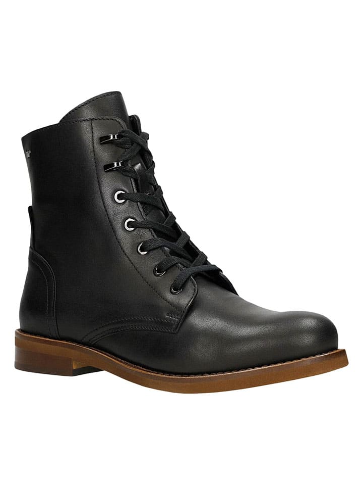 Topánky Wojas Schwarz 6606995 Leder-Boots in Schwarz - 1