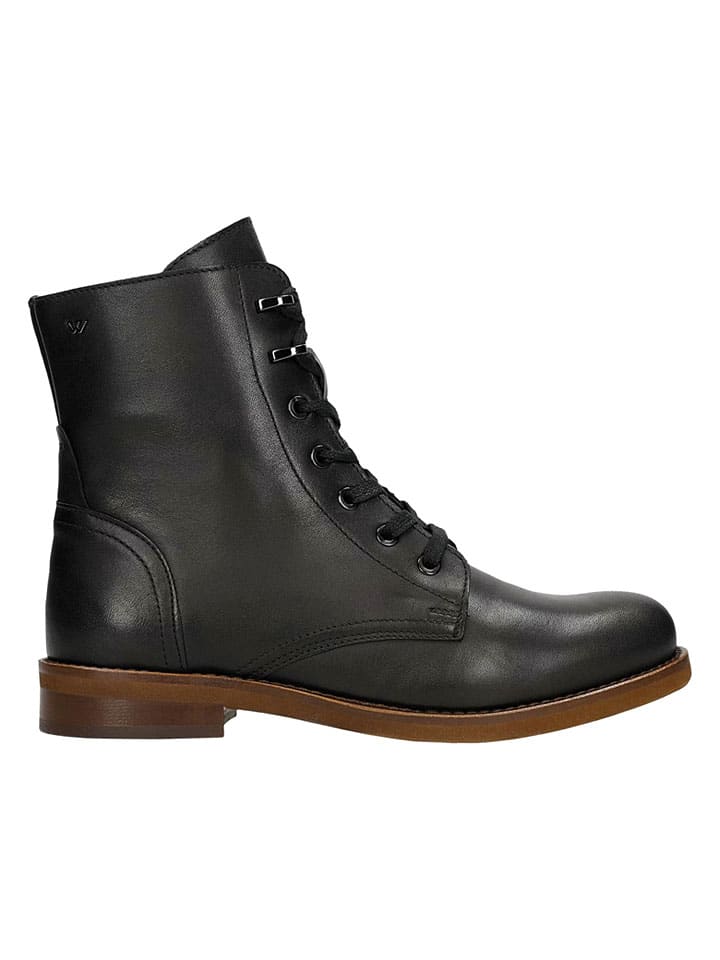 Topánky Wojas Schwarz 6606995 Leder-Boots in Schwarz - 2