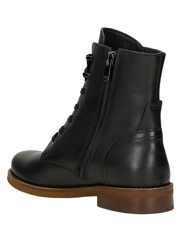 Topánky Wojas Schwarz 6606995 Leder-Boots in Schwarz - 3
