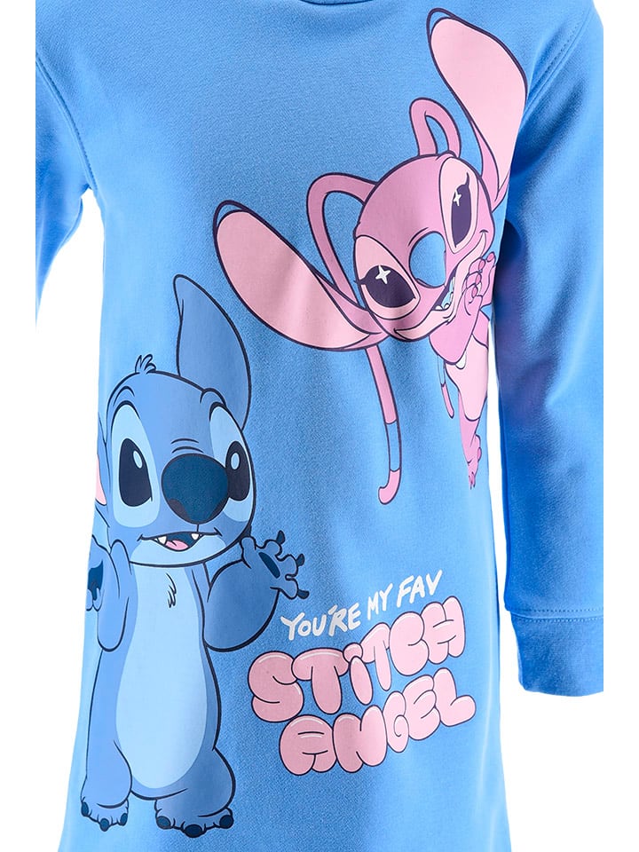 Lilo & Stitch Hellblau 392562 Hoodiekleid "Lilo & Stitch" in Hellblau - 3