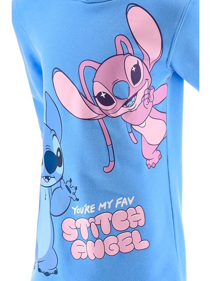 Lilo & Stitch Hellblau 392562 Hoodiekleid "Lilo & Stitch" in Hellblau - 4