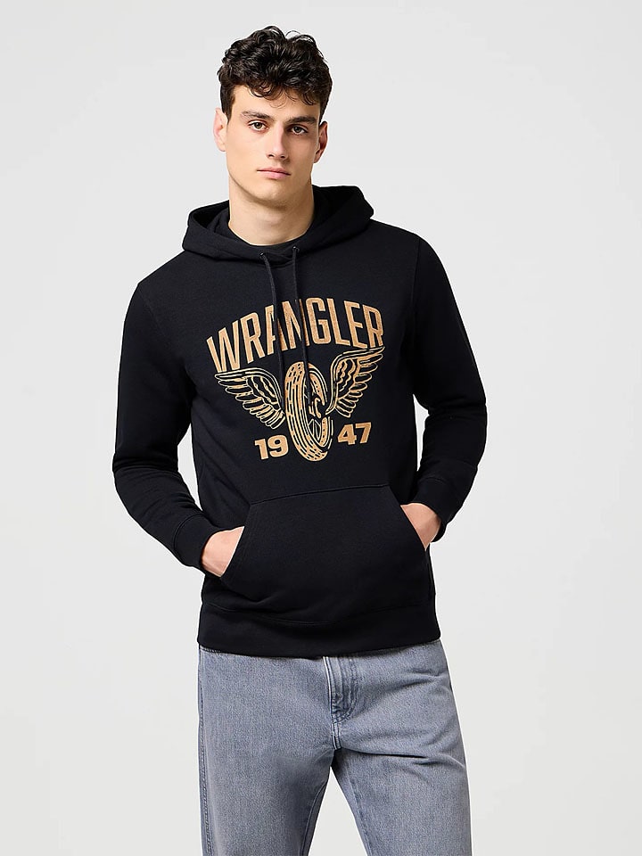 Mikina Wrangler Dunkelblau 2733677 Hoodie "Americana" in Dunkelblau - 1