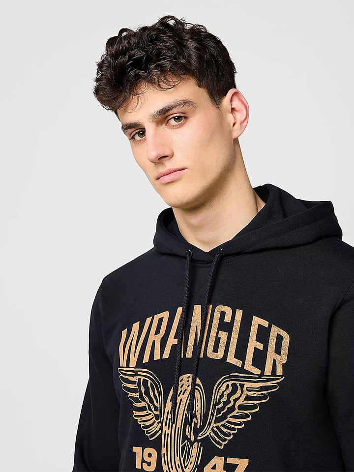 Mikina Wrangler Dunkelblau 2733677 Hoodie "Americana" in Dunkelblau - 4