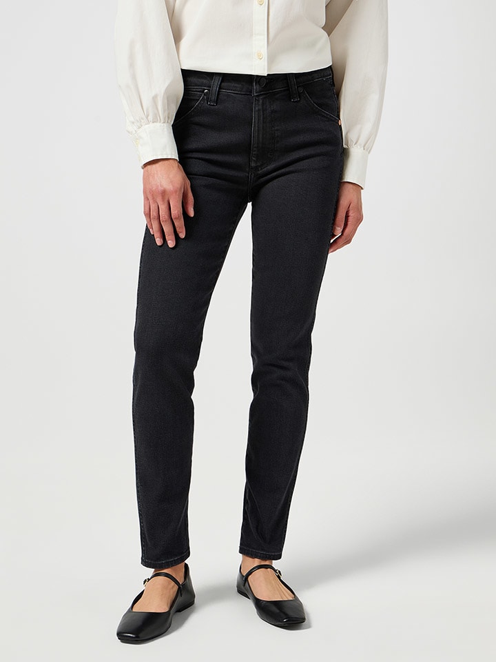 Dámske rifle Wrangler Schwarz 9433619 Jeans "Piper" - Slim fit - in Schwarz - 1