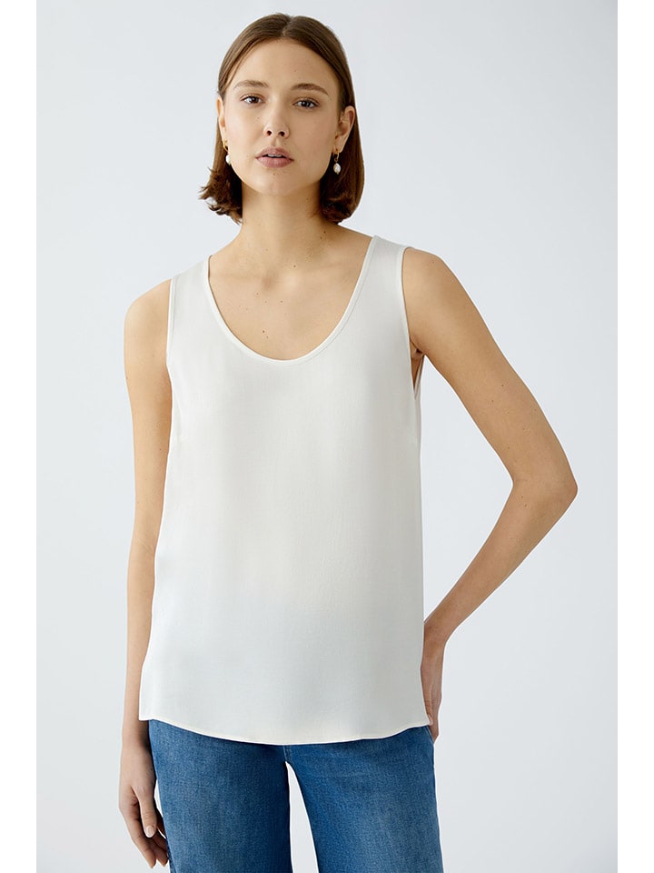 Oui Creme 4183387 Top in Creme - 4