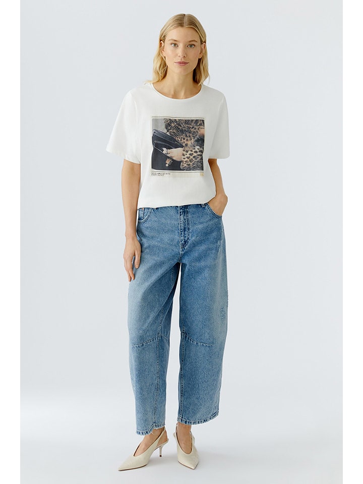 Tričko Oui Weiß 888877 Shirt in Weiß - 1