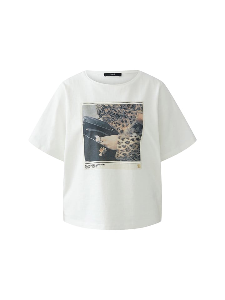 Tričko Oui Weiß 888877 Shirt in Weiß - 6