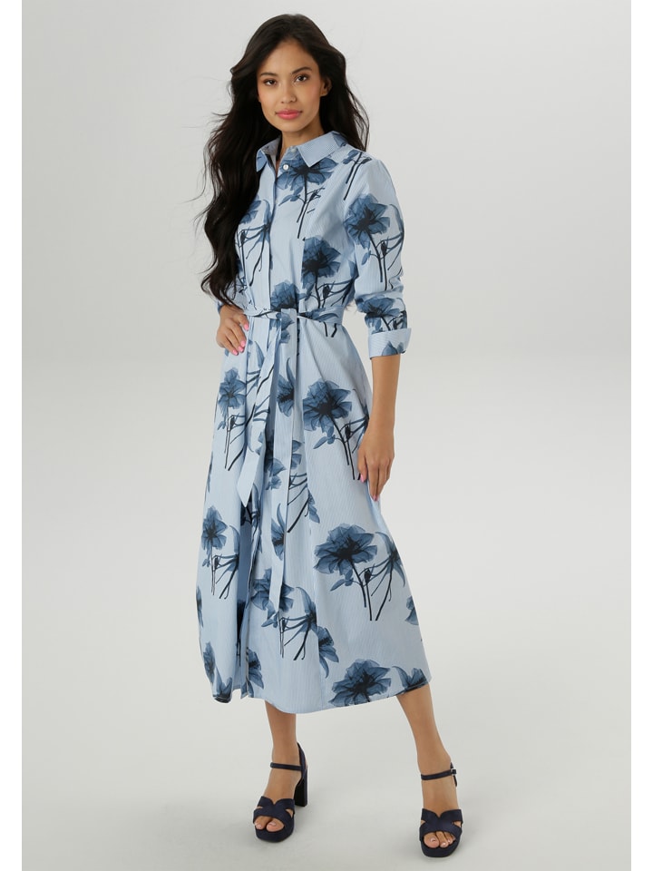 Šaty Aniston Hellblau/ Dunkelblau 4901482 Kleid in Hellblau/ Dunkelblau - 1