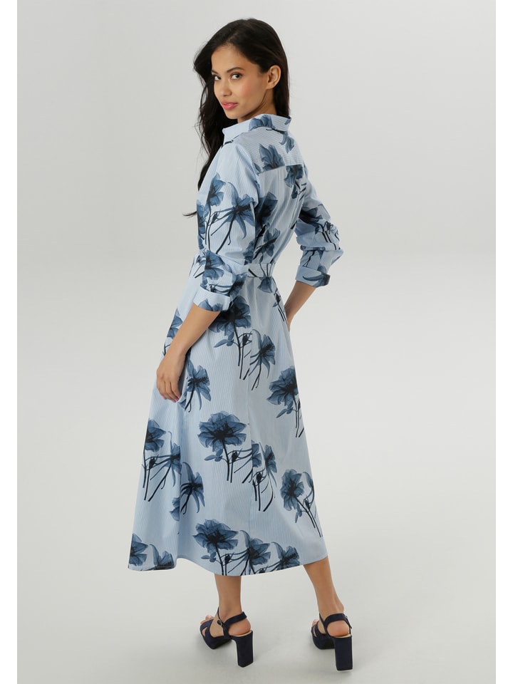 Šaty Aniston Hellblau/ Dunkelblau 4901482 Kleid in Hellblau/ Dunkelblau - 2