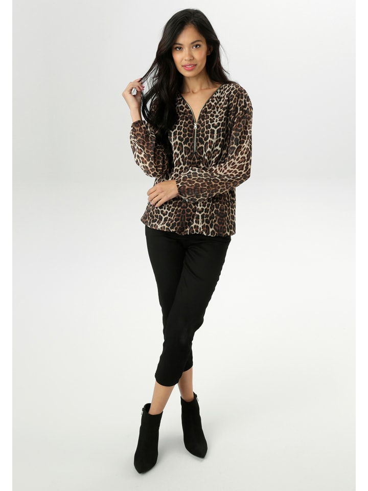 Aniston Braun/ Schwarz 2031875 Bluse in Braun/ Schwarz - 3
