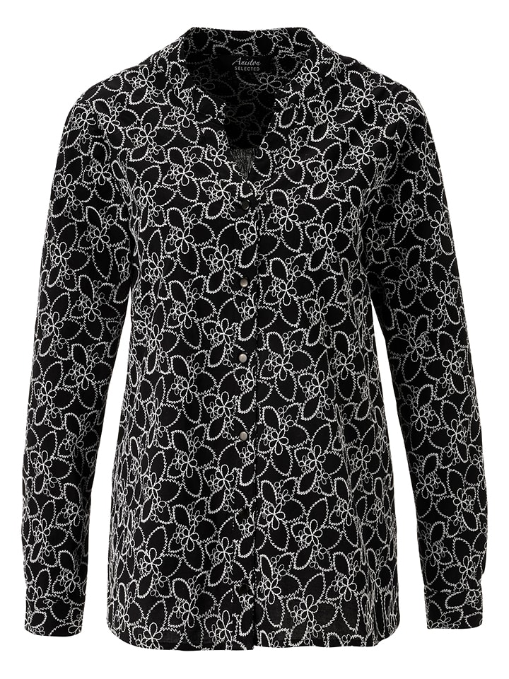 Aniston Schwarz/ Weiß 3419374 Bluse in Schwarz/ Weiß - 3