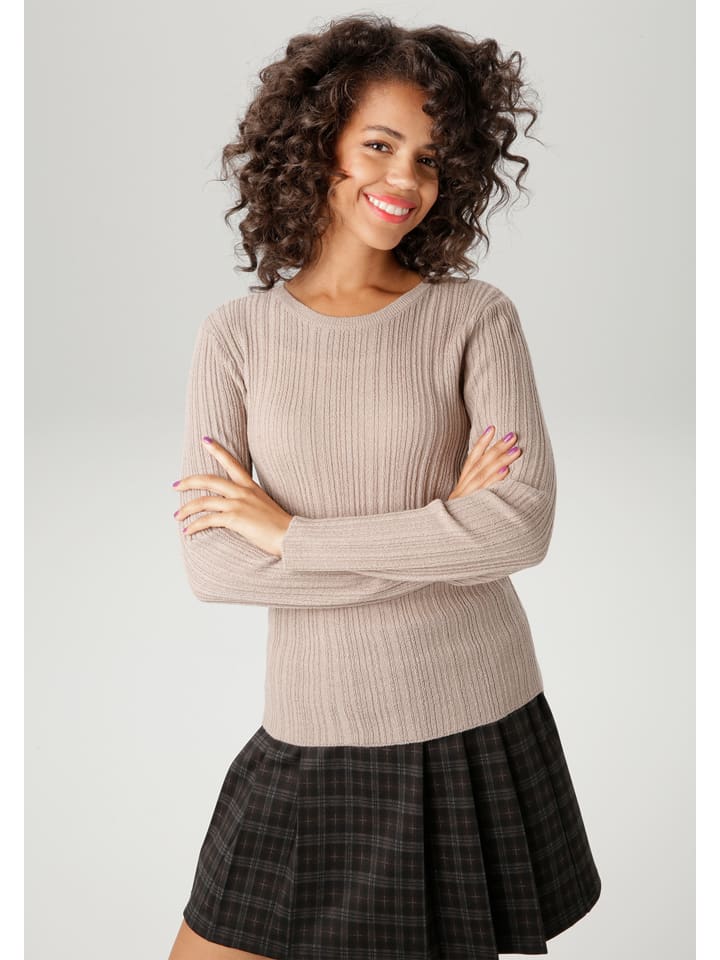 Sveter Aniston Taupe 4767963 Pullover in Taupe - 1