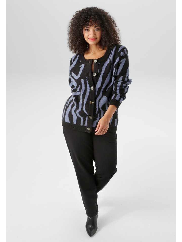 Sveter Aniston Schwarz( Blau 2266388 Cardigan in Schwarz( Blau - 2