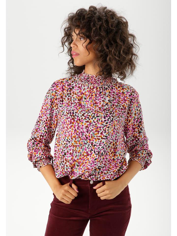 Aniston Pink/ Camel 3431136 Bluse in Pink/ Camel - 1