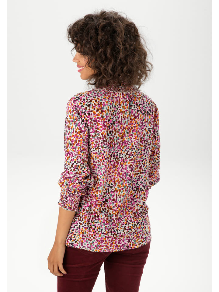 Aniston Pink/ Camel 3431136 Bluse in Pink/ Camel - 2
