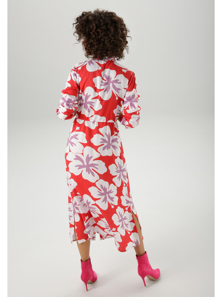 Šaty Aniston Rot/ Weiß 6898995 Kleid in Rot/ Weiß - 2