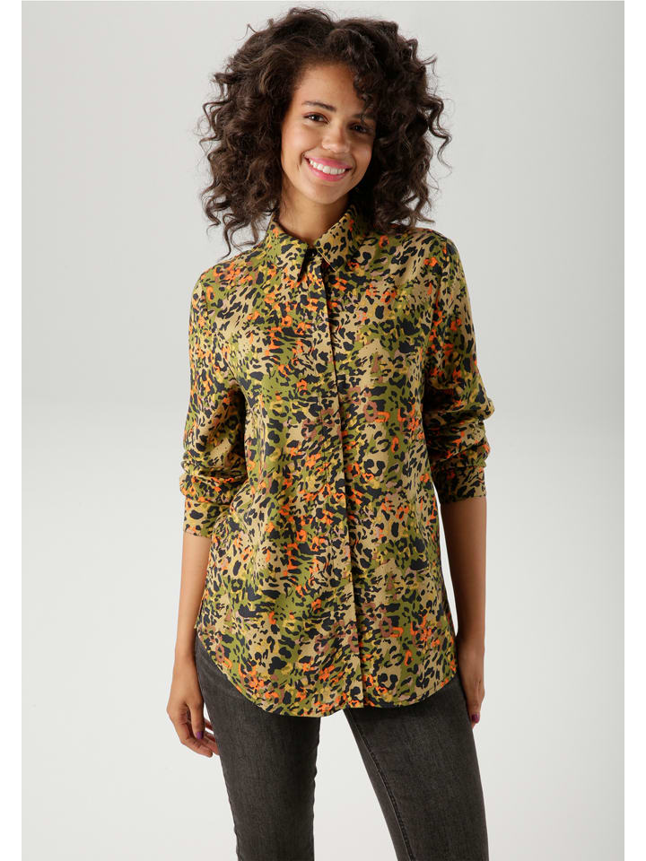 Aniston Grün/ Orange 3956715 Bluse in Grün/ Orange - 1