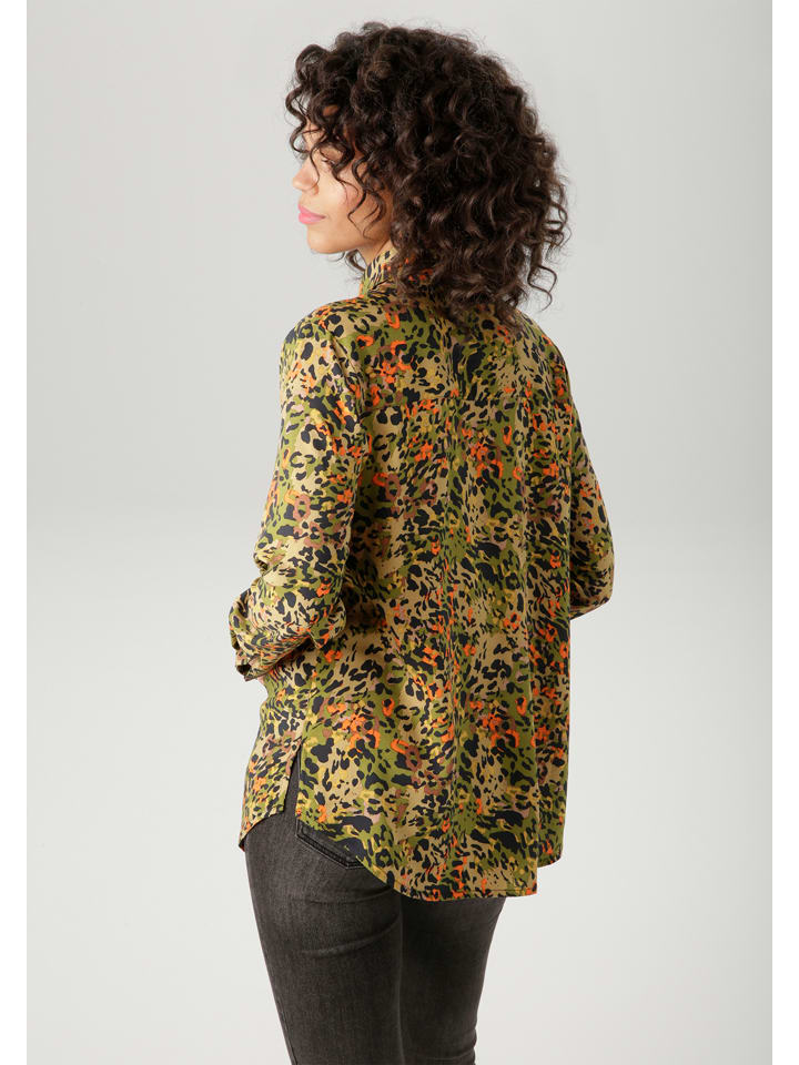Aniston Grün/ Orange 3956715 Bluse in Grün/ Orange - 2