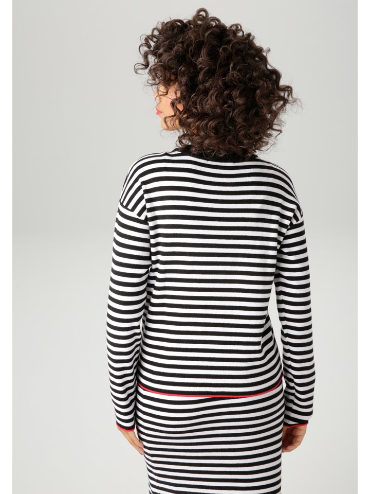 Sveter Aniston Schwarz/ Weiß 5041102 Pullover in Schwarz/ Weiß - 2