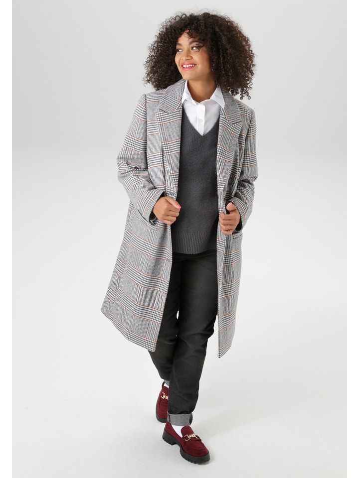Dámska bunda Aniston Schwarz/ Camel 6860413 Übergangsmantel in Schwarz/ Camel - 1
