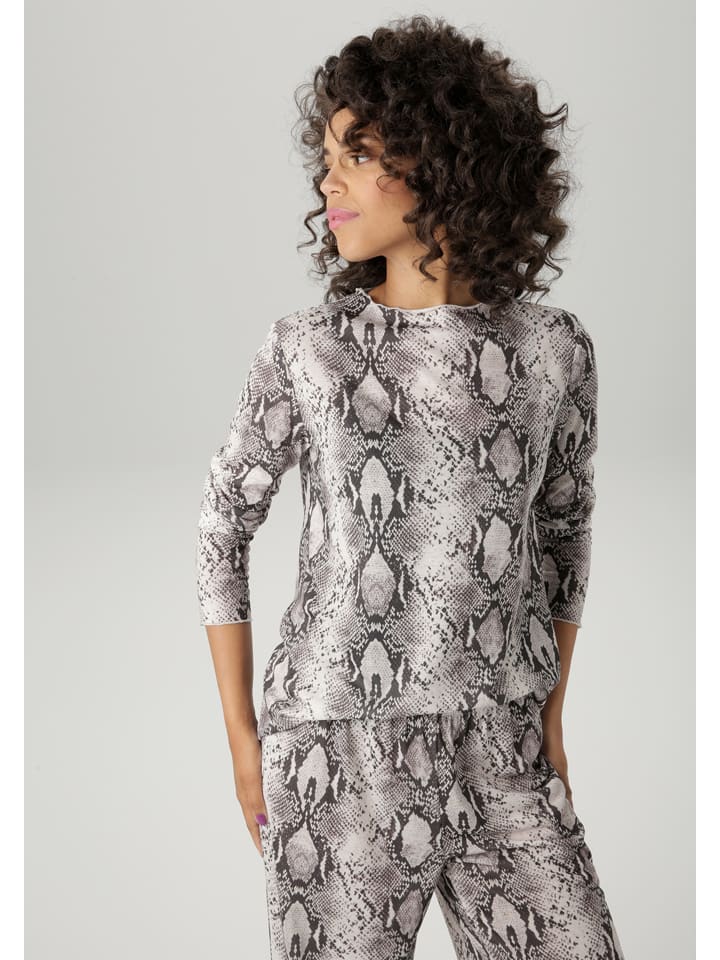 Aniston Grau 3418693 Longsleeve in Grau - 1