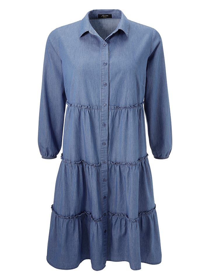 Šaty Aniston Blau 6039063 Jeanskleid in Blau - 3
