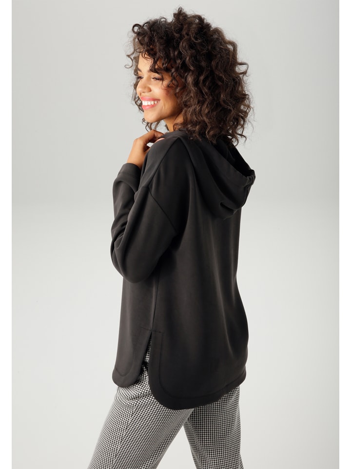 Mikina Aniston Schwarz 2281922 Hoodie in Schwarz - 2