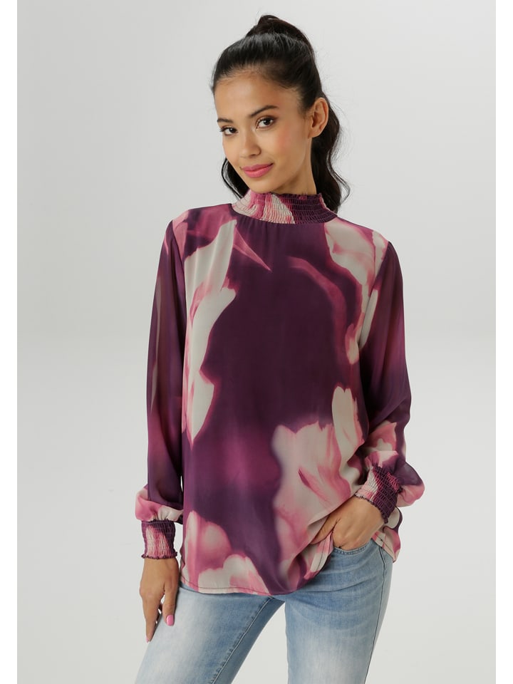 Aniston Aubergine/ Rosé 3218640 Bluse in Aubergine/ Rosé - 1