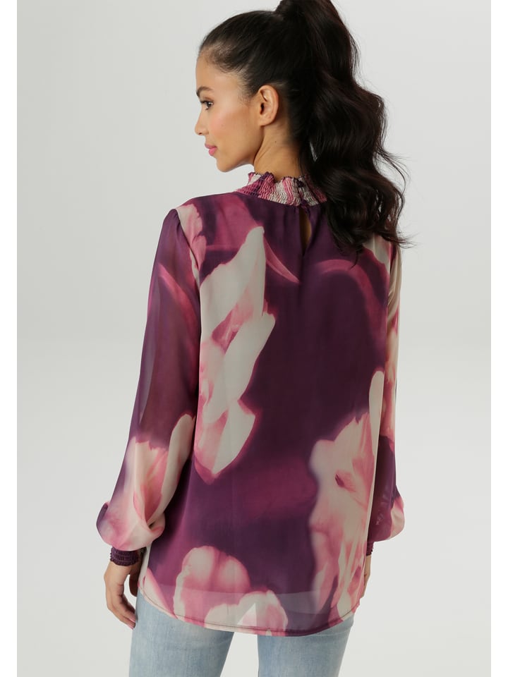 Aniston Aubergine/ Rosé 3218640 Bluse in Aubergine/ Rosé - 2