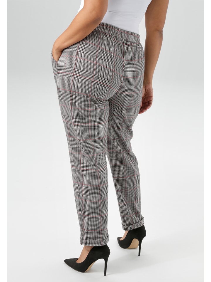 Nohavice Aniston Schwarz/ Weiß 8793728 Chino in Schwarz/ Weiß - 2