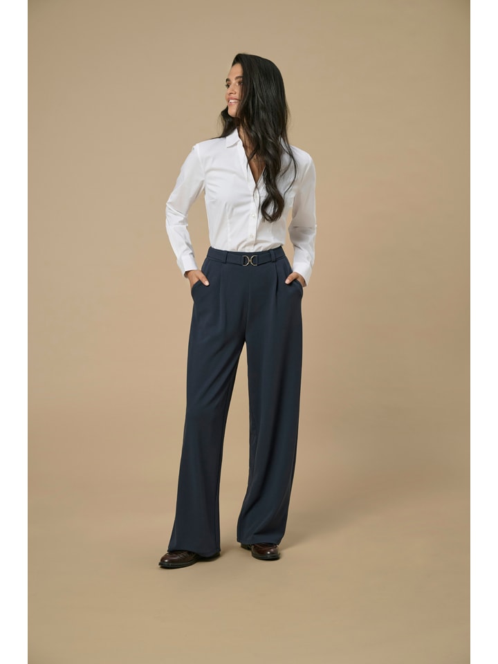 Nohavice JDY Dunkelblau 4974516 Marlenehose in Schwarz - 1
