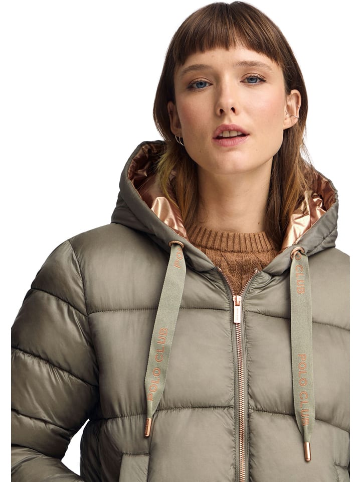 Dámska bunda Polo Club Khaki 8342558 Steppjacke in Khaki - 3