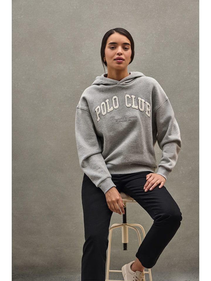 Mikina Polo Club Grau 9604165 Hoodie in Grau - 8