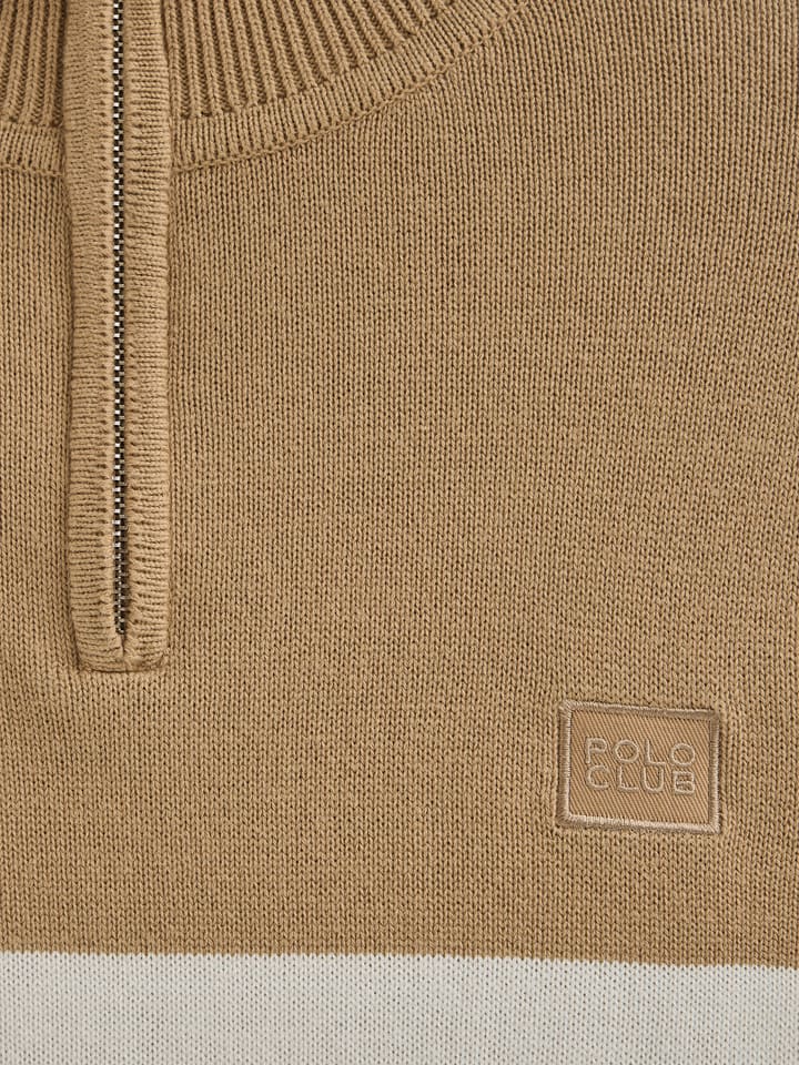 Sveter Polo Club Hellbraun/ Creme 3315343 Pullover in Hellbraun/ Creme - 7