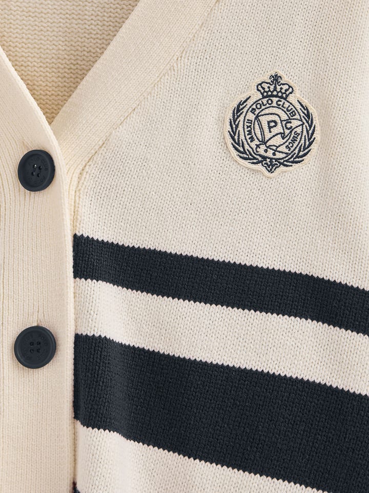 Sveter Polo Club Creme/ Dunkelblau 2800609 Cardigan in Creme/ Dunkelblau - 7