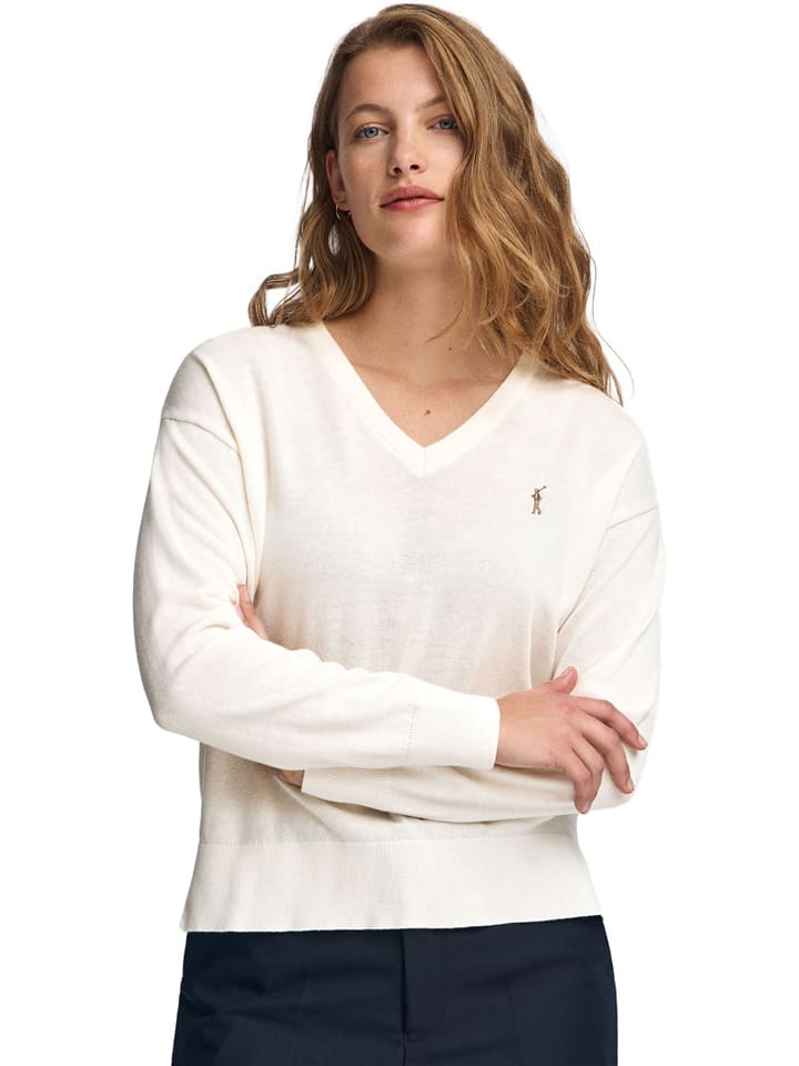 Sveter Polo Club Creme 687149 Pullover in Creme - 1
