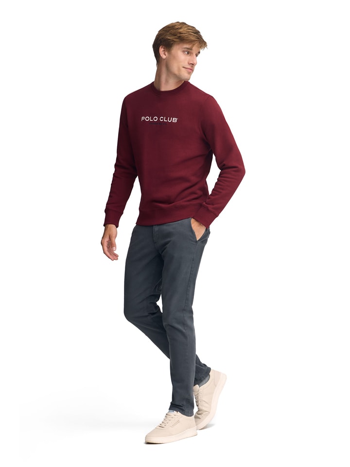 Mikina Polo Club Bordeaux 3913451 Sweatshirt in Bordeaux - 4