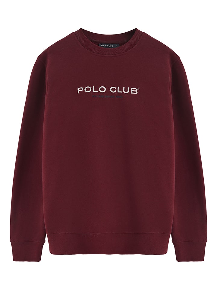 Mikina Polo Club Bordeaux 3913451 Sweatshirt in Bordeaux - 5