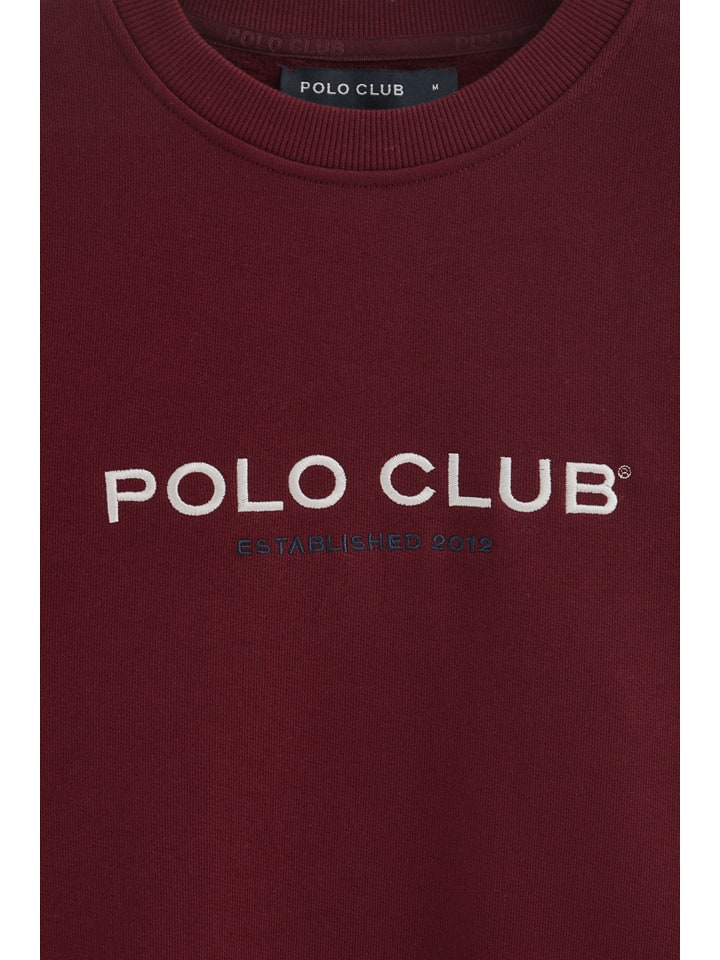 Mikina Polo Club Bordeaux 3913451 Sweatshirt in Bordeaux - 6