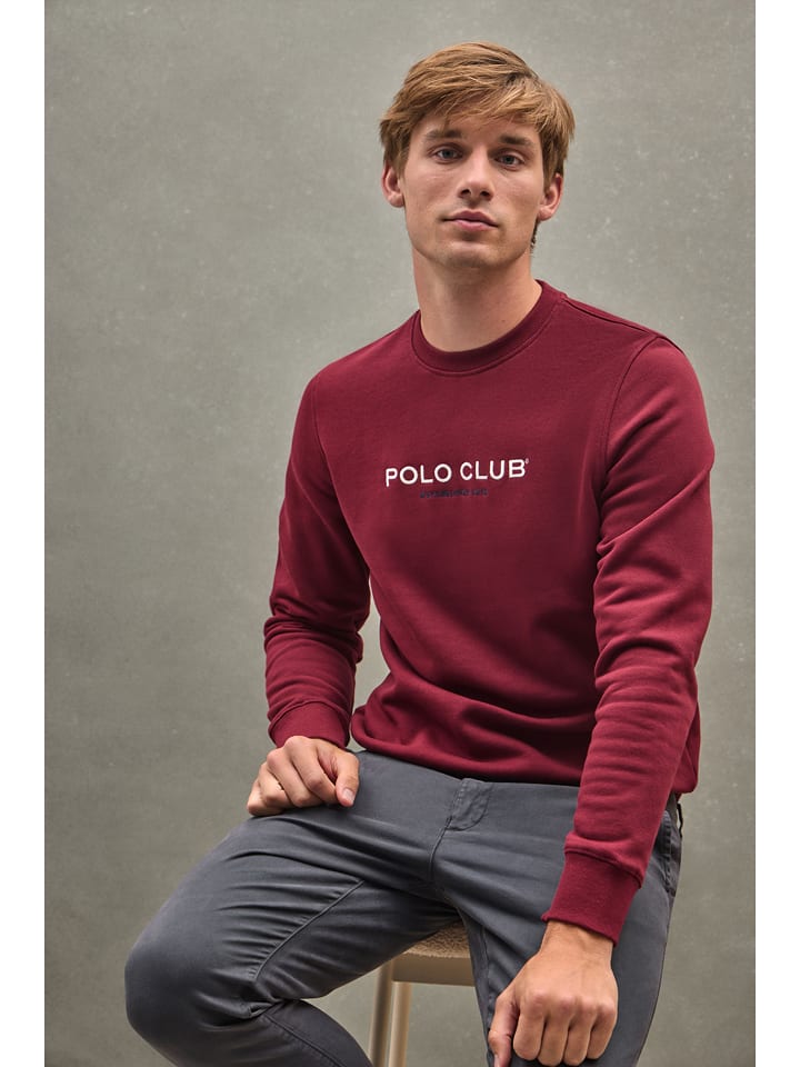 Mikina Polo Club Bordeaux 3913451 Sweatshirt in Bordeaux - 7