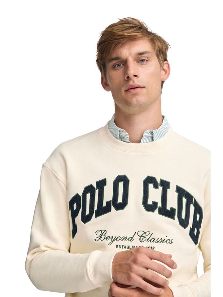 Mikina Polo Club Creme 1415487 Sweatshirt in Creme - 3