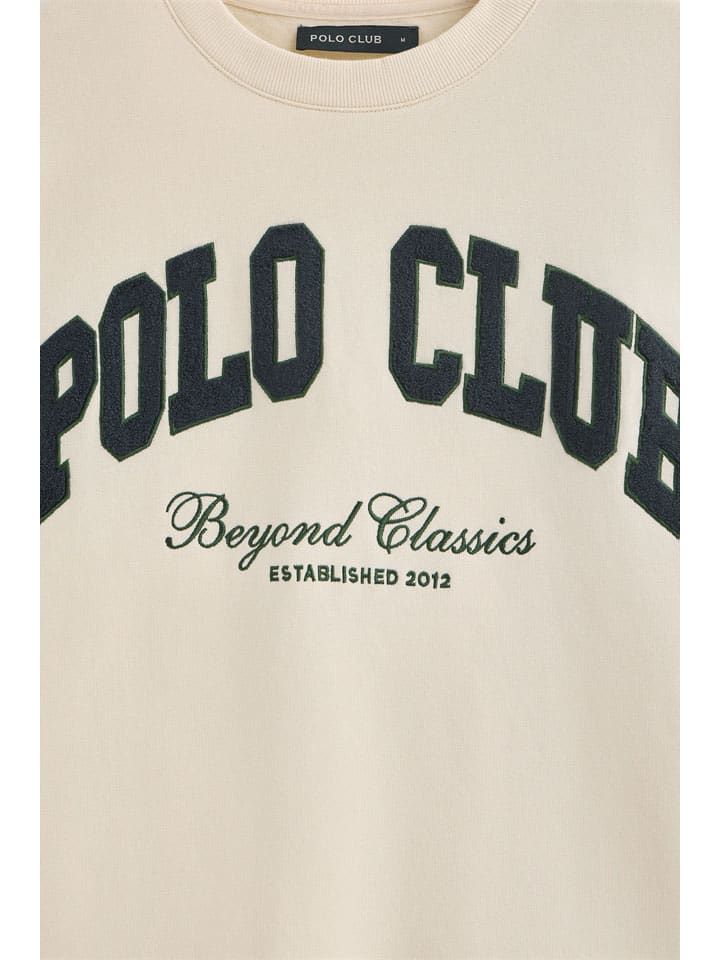 Mikina Polo Club Creme 1415487 Sweatshirt in Creme - 6