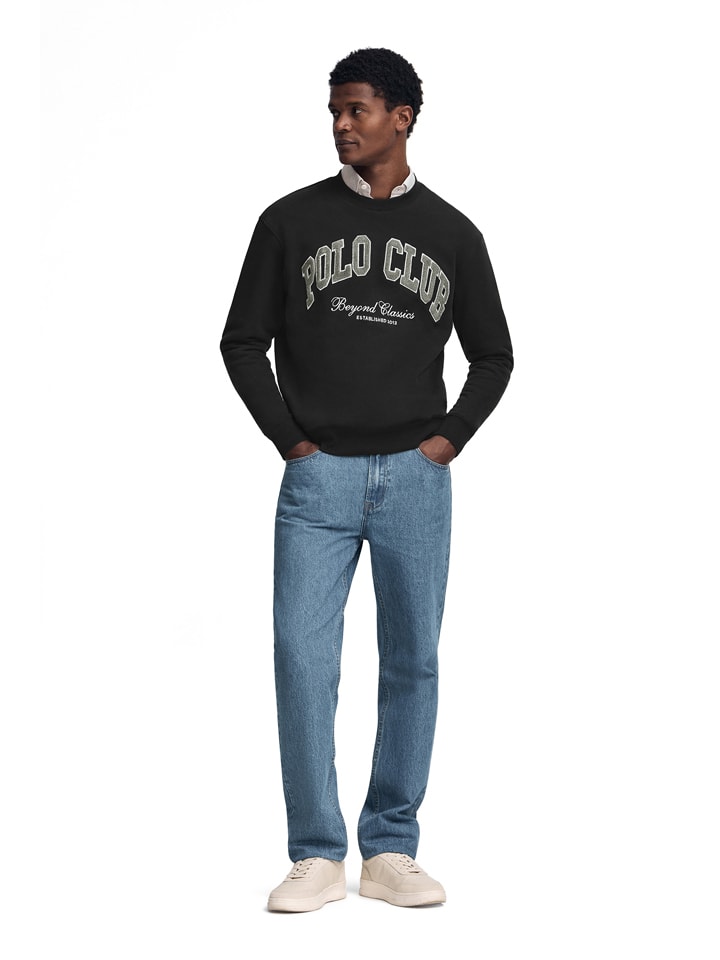 Mikina Polo Club Schwarz 783331 Sweatshirt in Schwarz - 4
