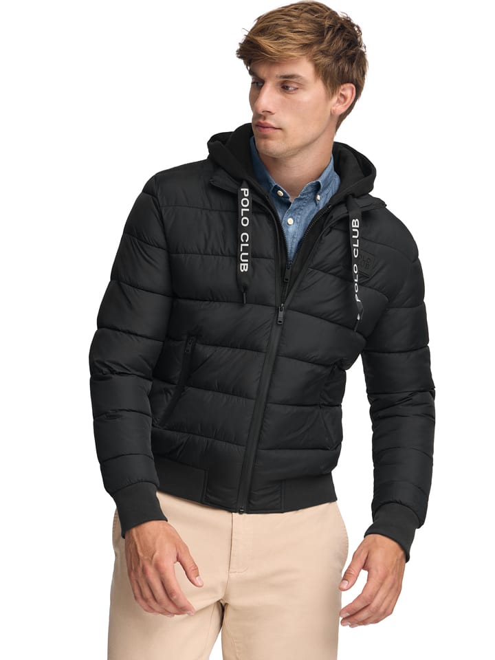 Bunda Polo Club Schwarz 8416272 Steppjacke in Schwarz - 1