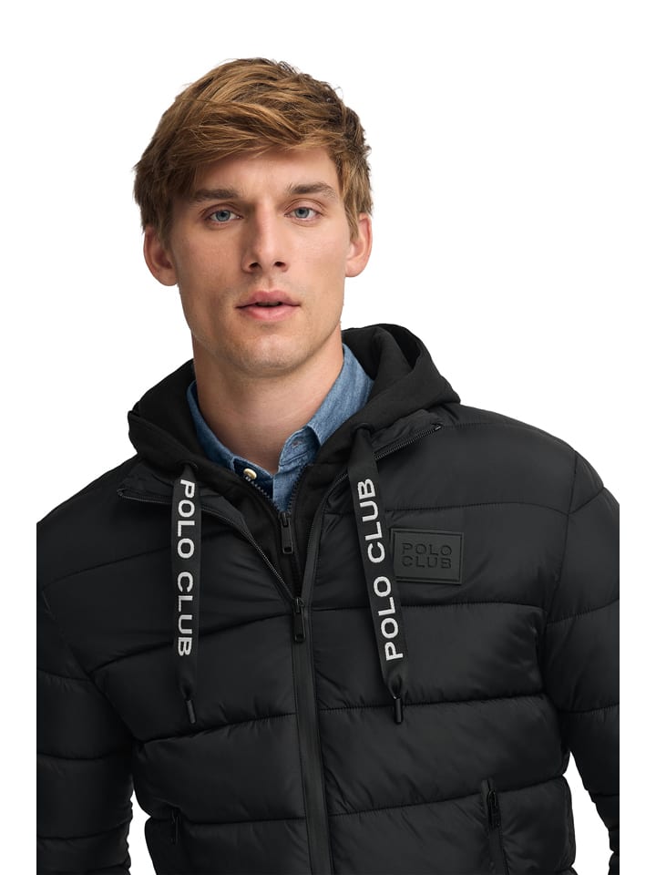 Bunda Polo Club Schwarz 8416272 Steppjacke in Schwarz - 3