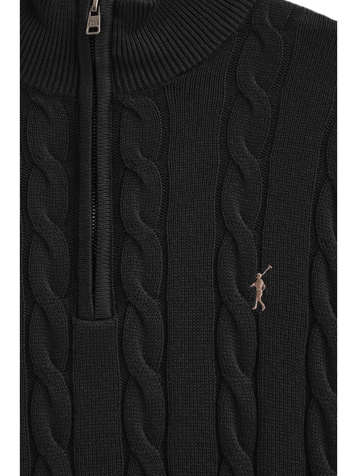 Sveter Polo Club Schwarz 655312 Pullover in Schwarz - 7