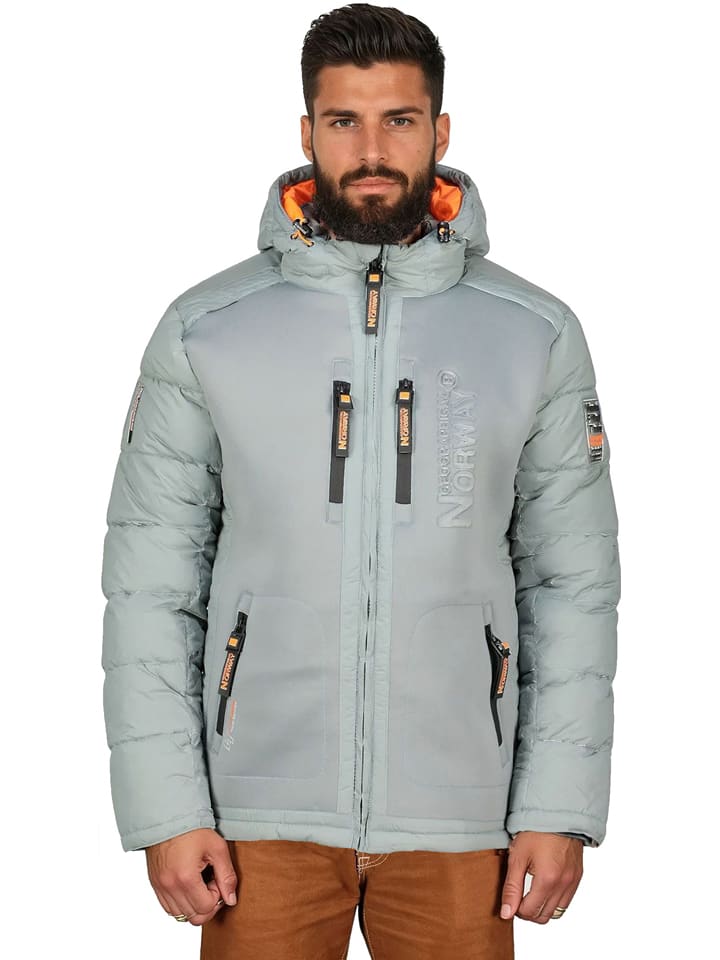 Bunda Geographical Norway Grau 6756281